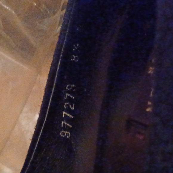 🎈🎈🎈RALPH LAUREN PURPLE L COLL.GENUINE SUEDE LEATHER HEELS SIZE 8.5 3 1/2 HEEL - Picture 10 of 11